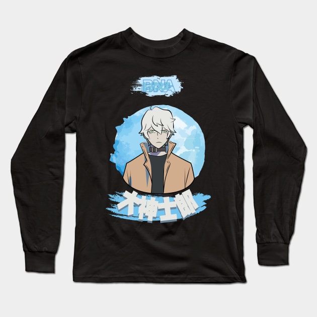 BRAND NEW ANIMAL (BNA): SHIROU OGAMI (HUMAN) Long Sleeve T-Shirt by FunGangStore